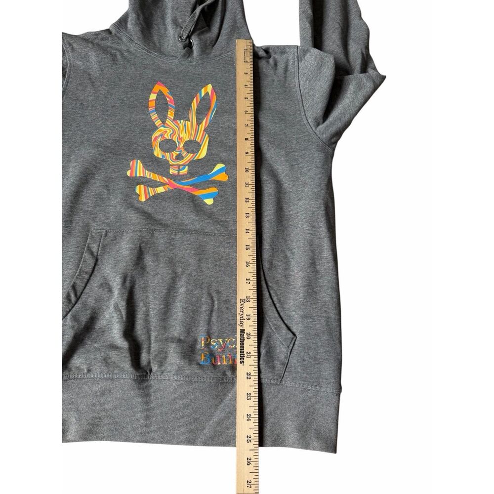 Psycho Bunny Hoodie Porter Popover Heather Gray Small - Picture 7 of 10